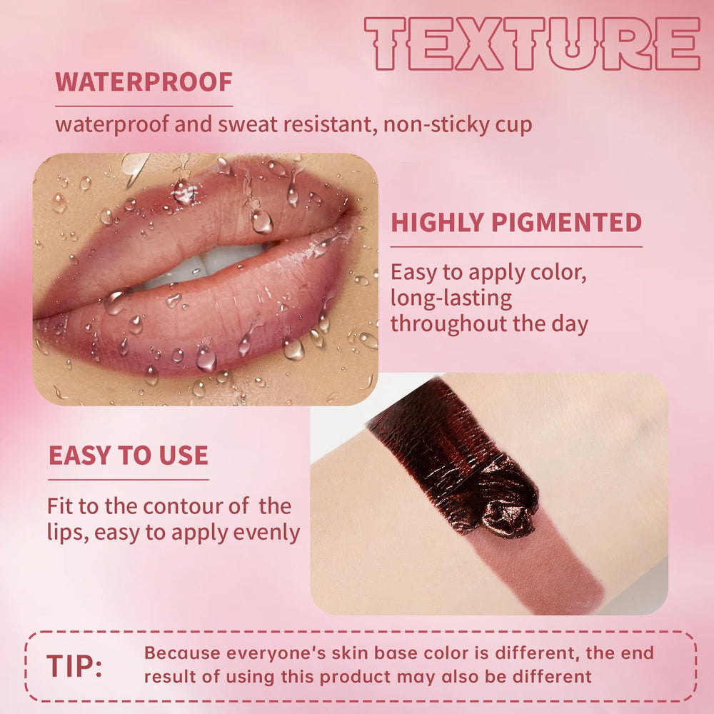 HOSAILY silky-texture lip liner applies smoothly for comfortable daily wear