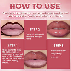 HOSAILY vegan cruelty-free lip set provides color with care