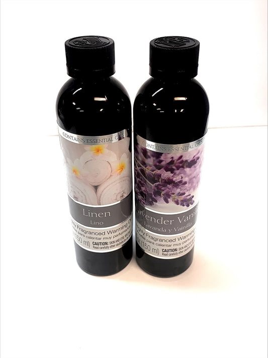 Hosley 5 oz Linen warming oil bottle