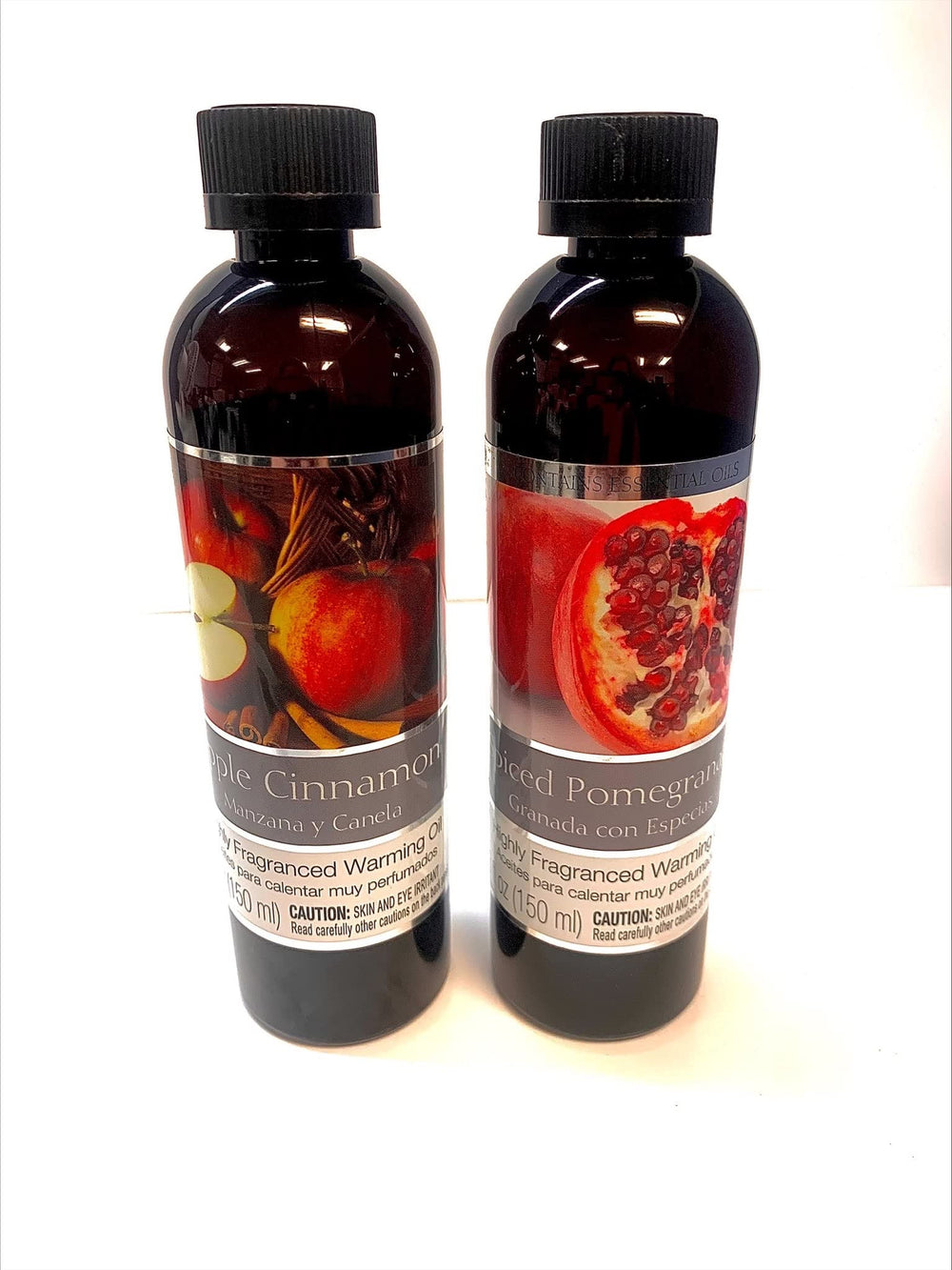 Hosley bottle close-up of Spiced Pomegranate label highlighting scent clarity