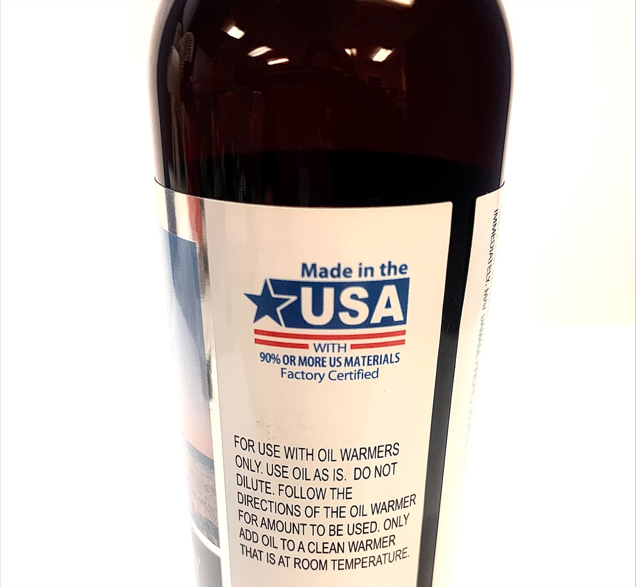 Hosley bottles in an oil warmer in bathroom creating a relaxing atmosphere