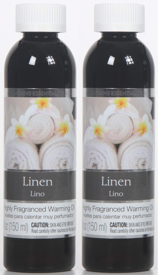 Hosley Linen Fragrance Warming Oils Set of 2, 5 oz each