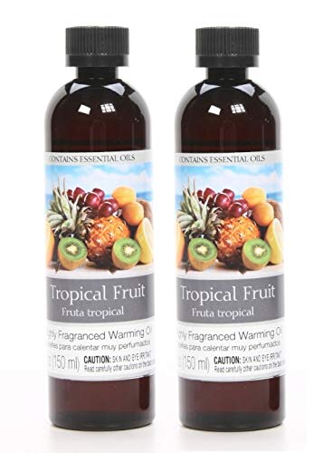Hosley Set of 2 5 oz Tropical Fruit Fragrance Warming Oils