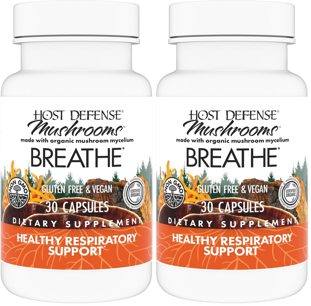 Host Defense Breathe Capsules bottle front view