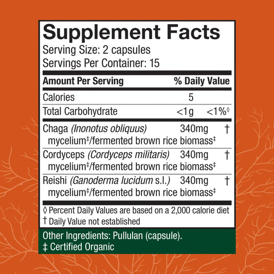 Packaging and bottle label for Host Defense Breathe Capsules
