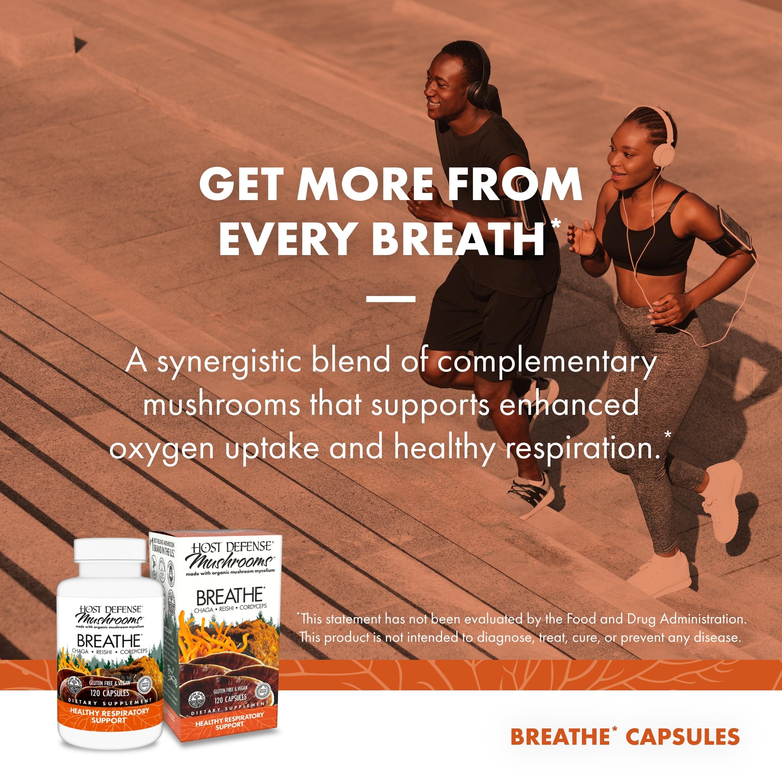 Artwork representing immune and respiratory support for Host Defense Breathe