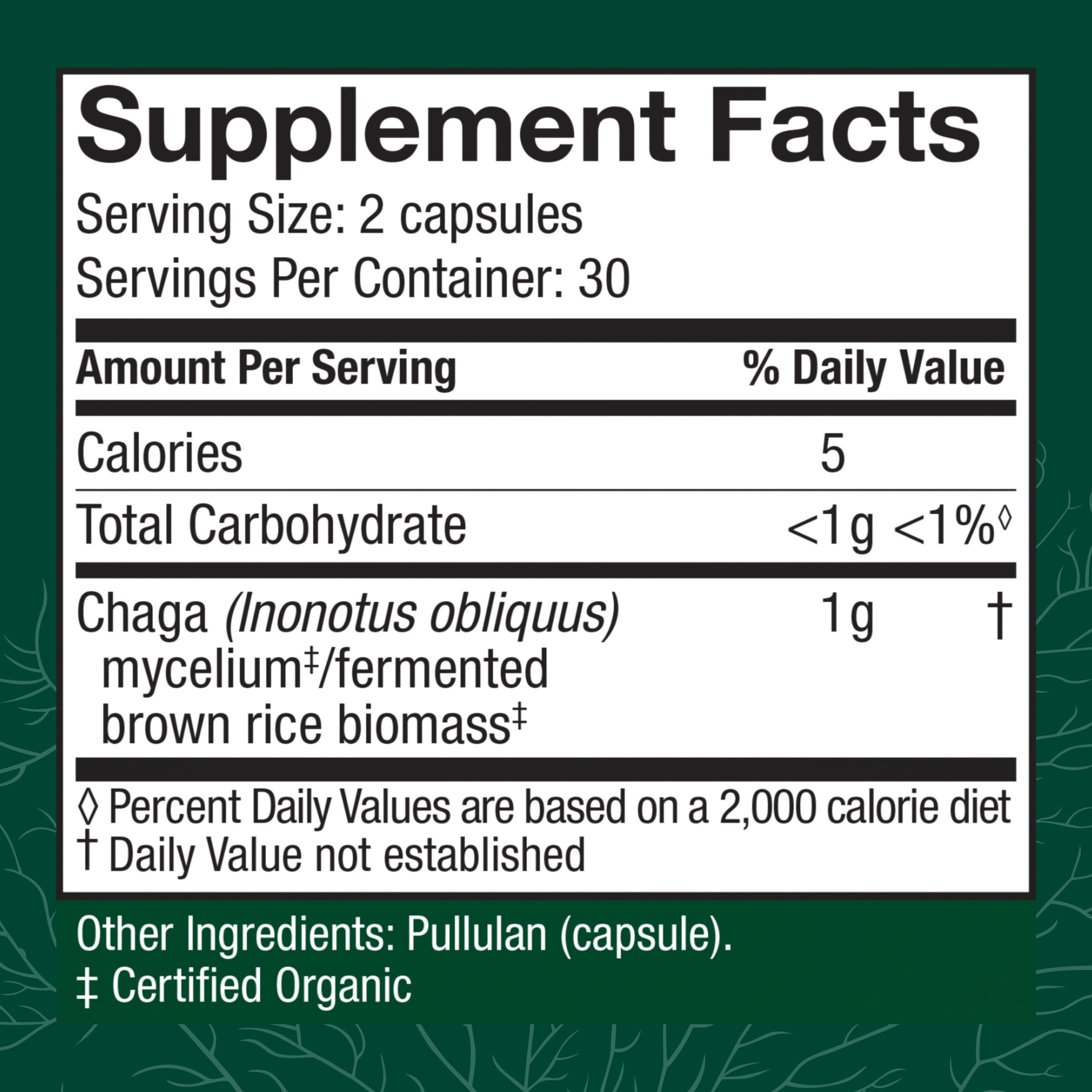 Chaga mushroom antioxidant activity representation