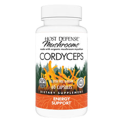 Host Defense Cordyceps Capsules bottle front view