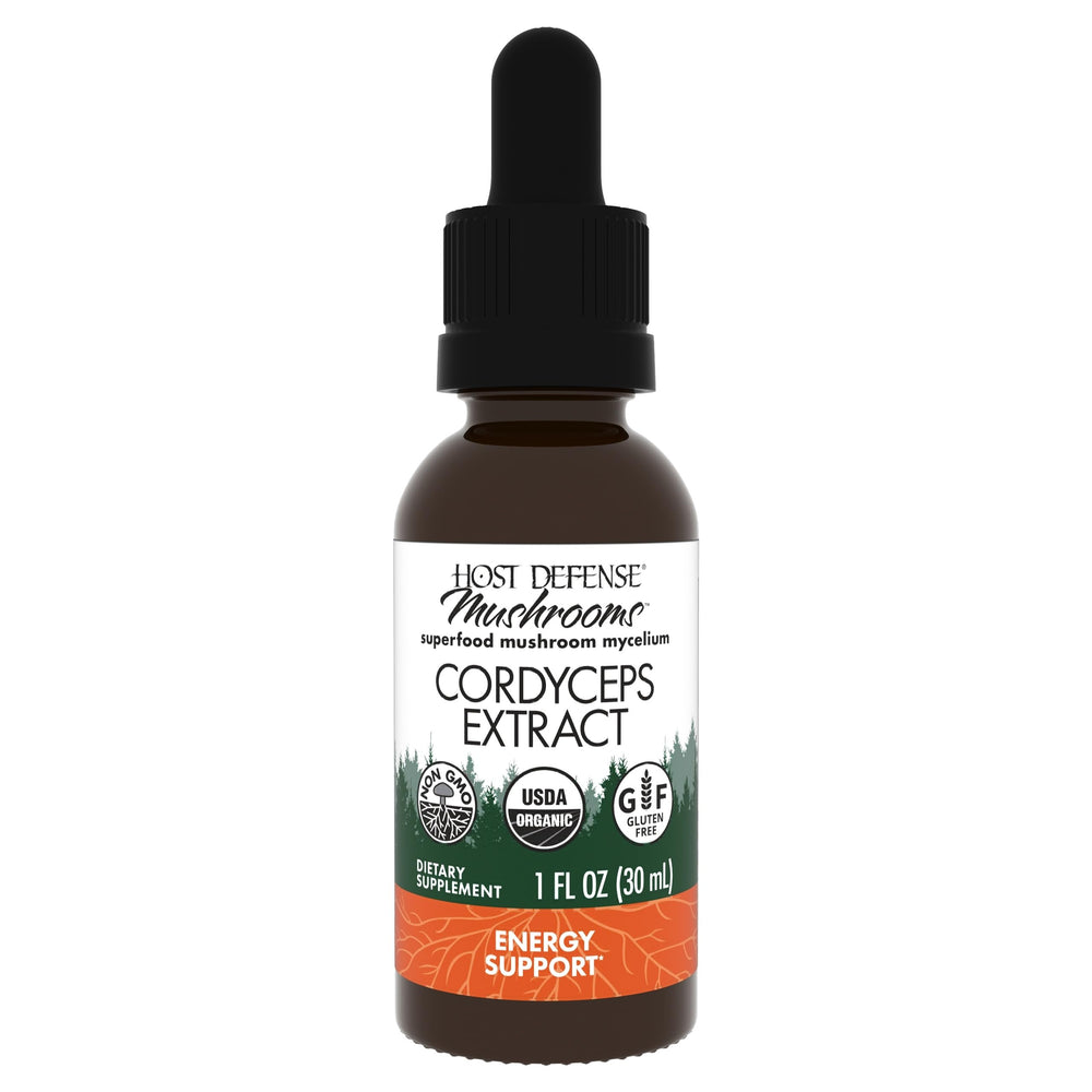 Host Defense Cordyceps Extract bottle, 1 fl oz