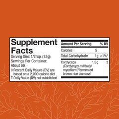 Serving scoop of cordyceps powder