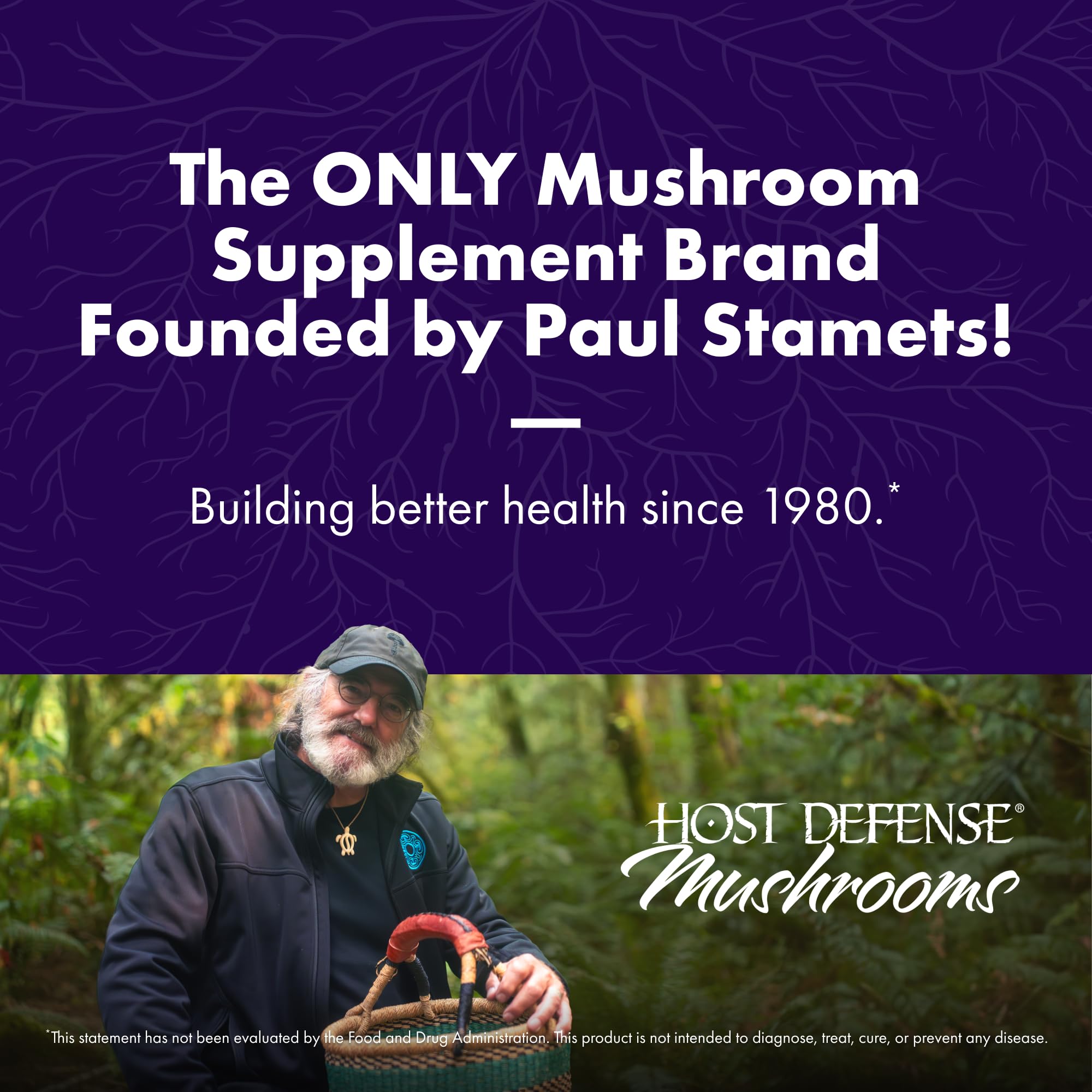 Bottle of Host Defense Lion's Mane capsules