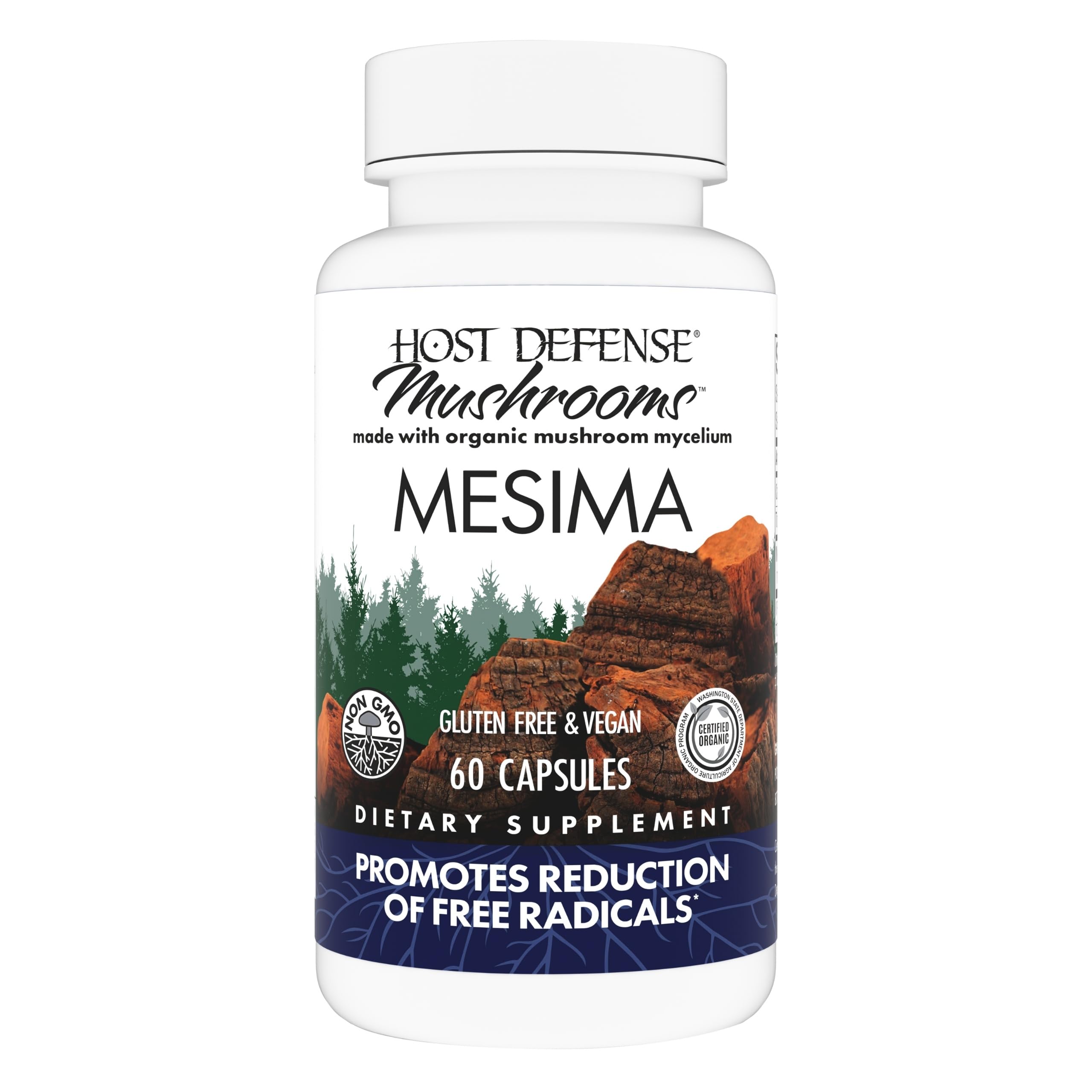 Host Defense Mesima Capsules bottle - front view