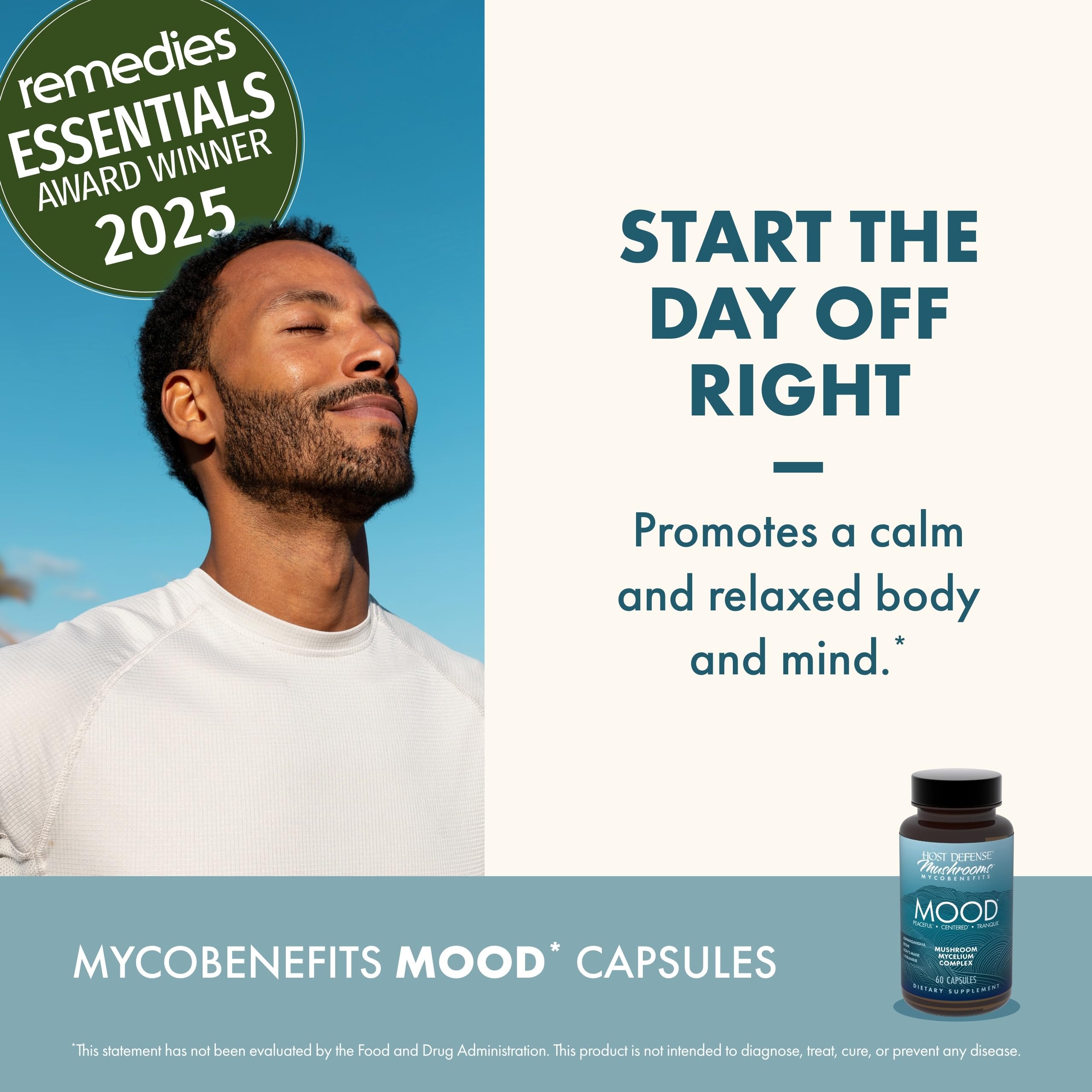Mood capsules showing stress relief and relaxation