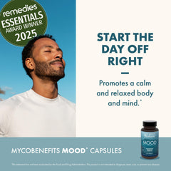 Mood capsules showing stress relief and relaxation