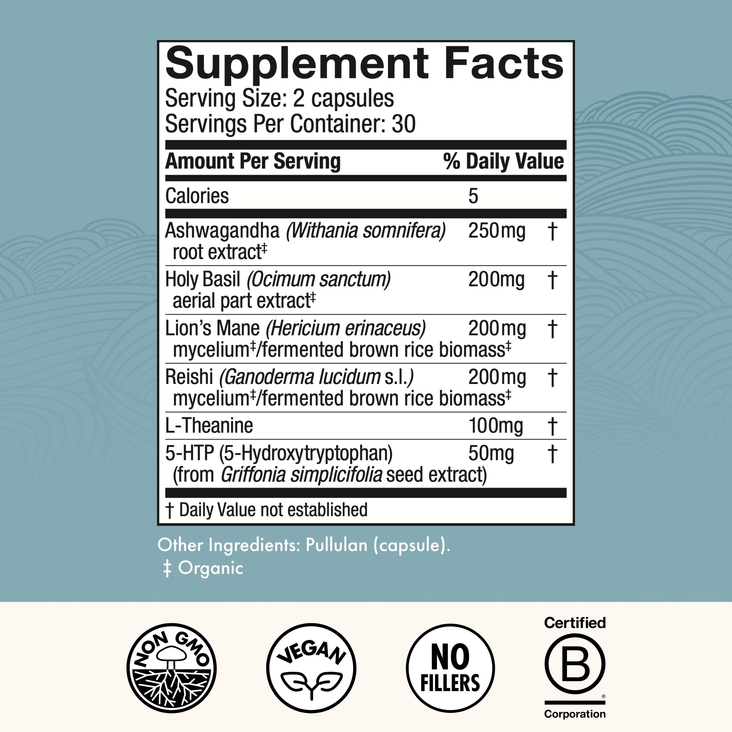 Holy Basil and Ashwagandha alongside mood capsules