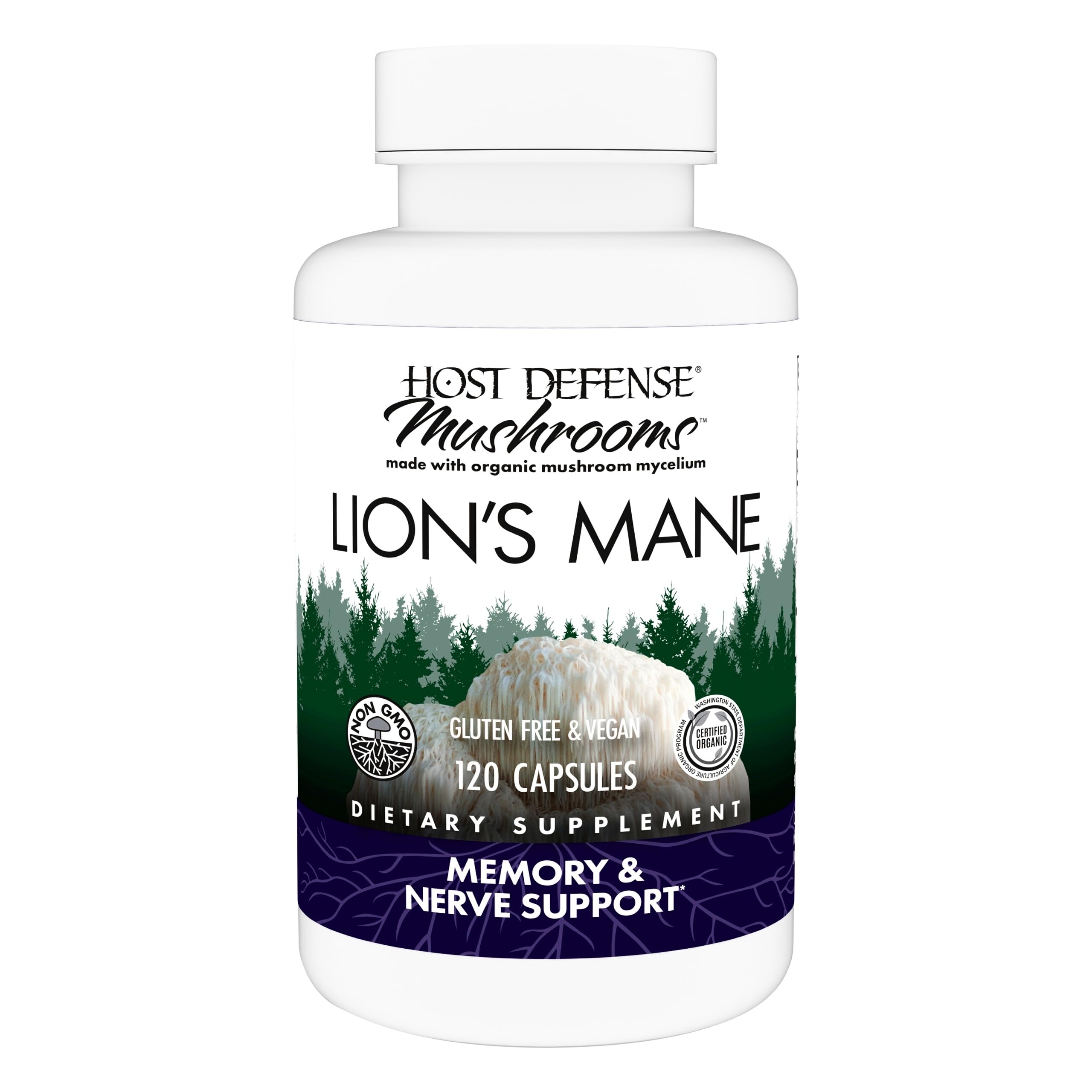 Host Defense Mushrooms Lion's Mane bottle