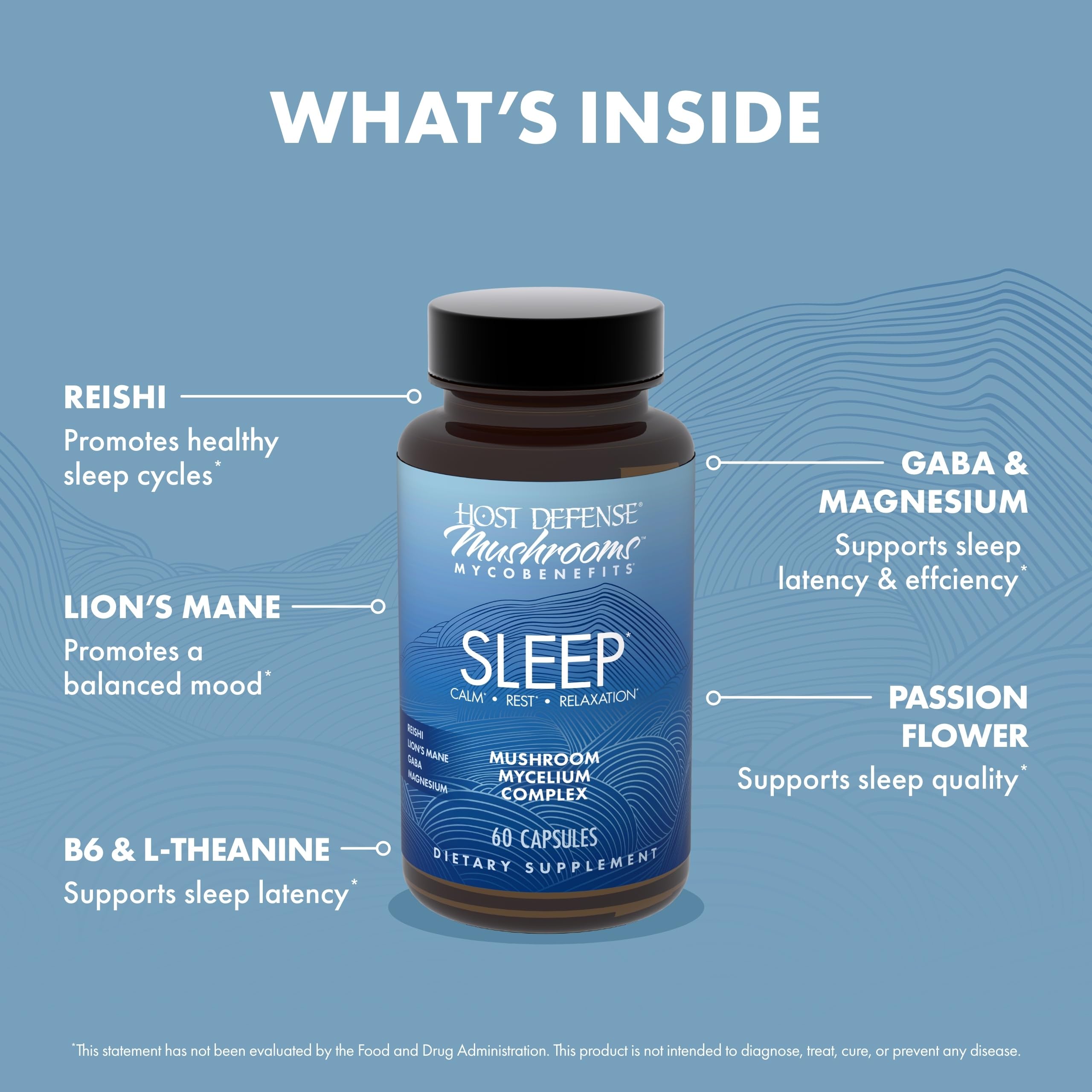 Packaging and branding for MycoBenefits Sleep Capsules