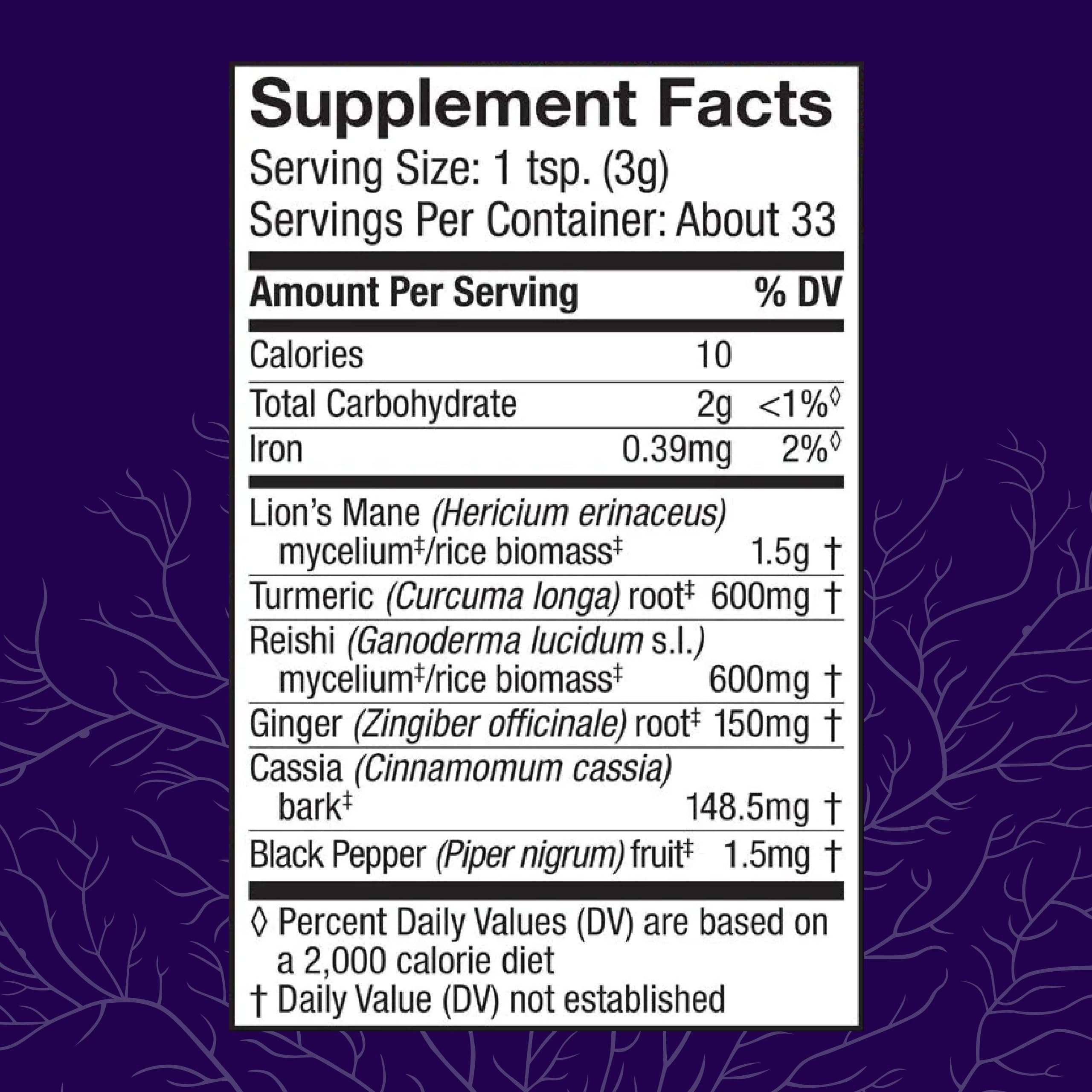 Container jar of Host Defense Brain & Body Powder