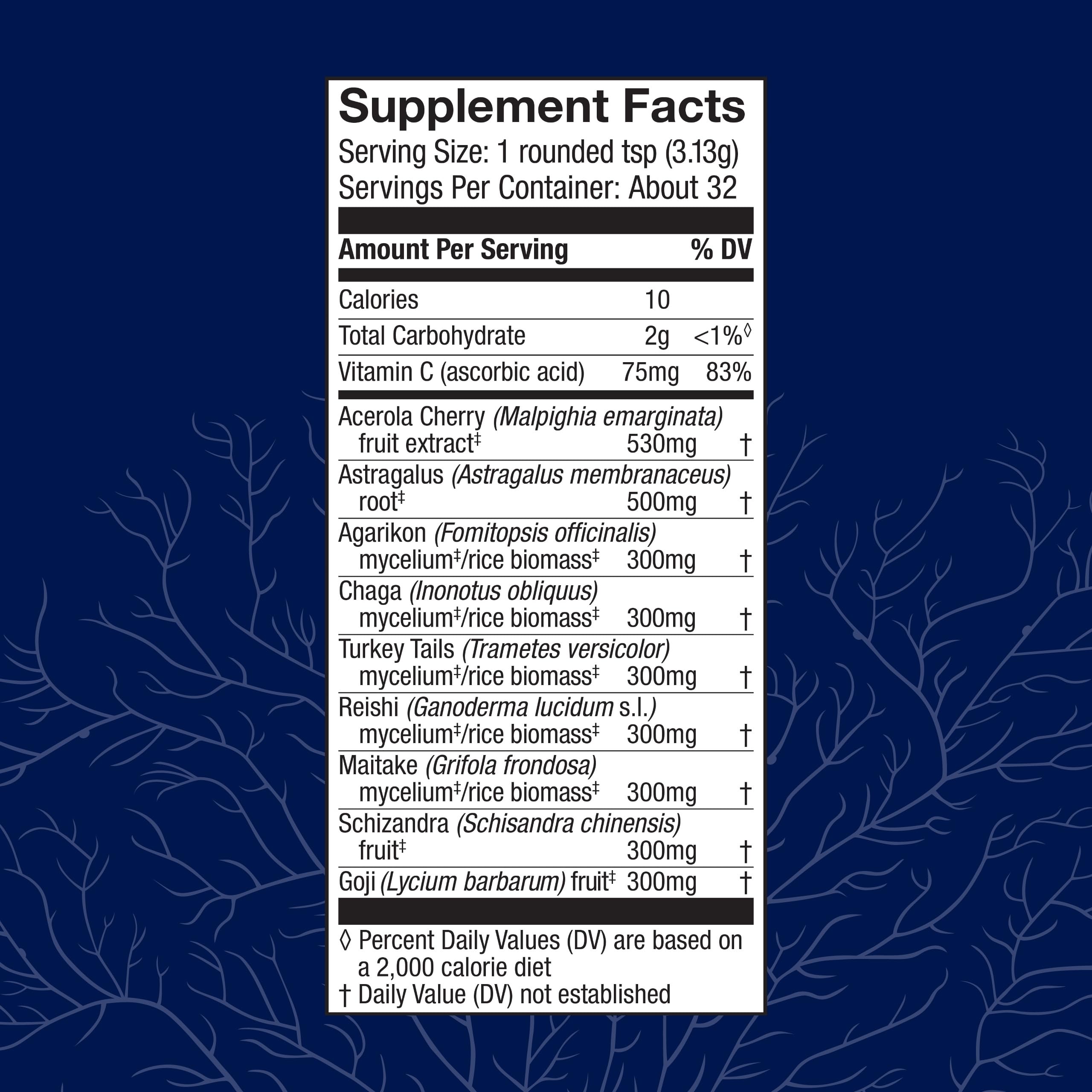 Packshot of Host Defense Immune Powder bottle