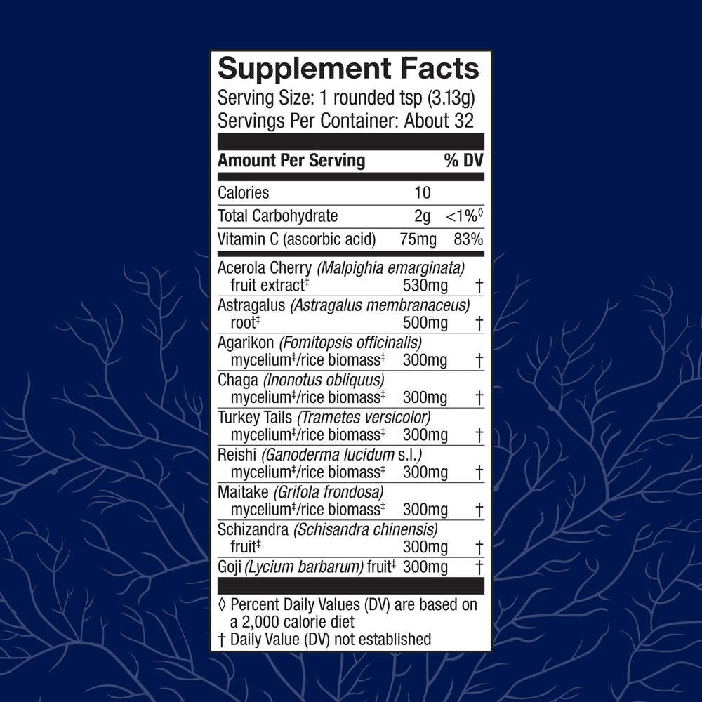 Packshot of Host Defense Immune Powder bottle