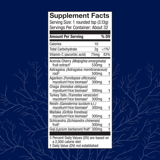 Packshot of Host Defense Immune Powder bottle