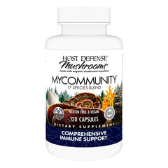 Host Defense MyCommunity Capsules bottle on white background
