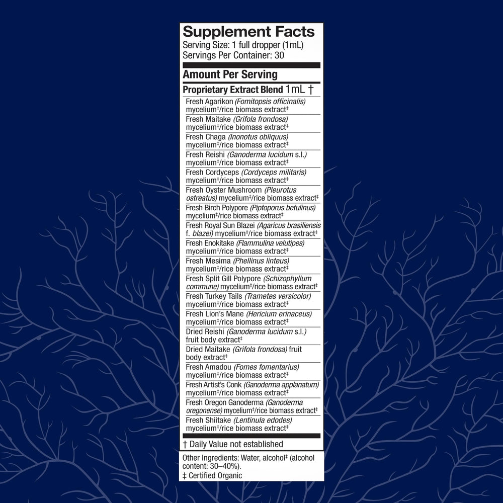 Front label of Host Defense MyCommunity Extract showing 1 fl oz