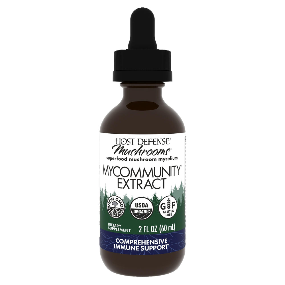 Hero image: Host Defense MyCommunity Extract 2 oz bottle