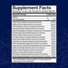 Back packaging label of MyCommunity Powder 100g