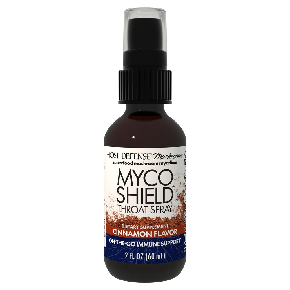 Host Defense MycoShield Throat Spray bottle – front view