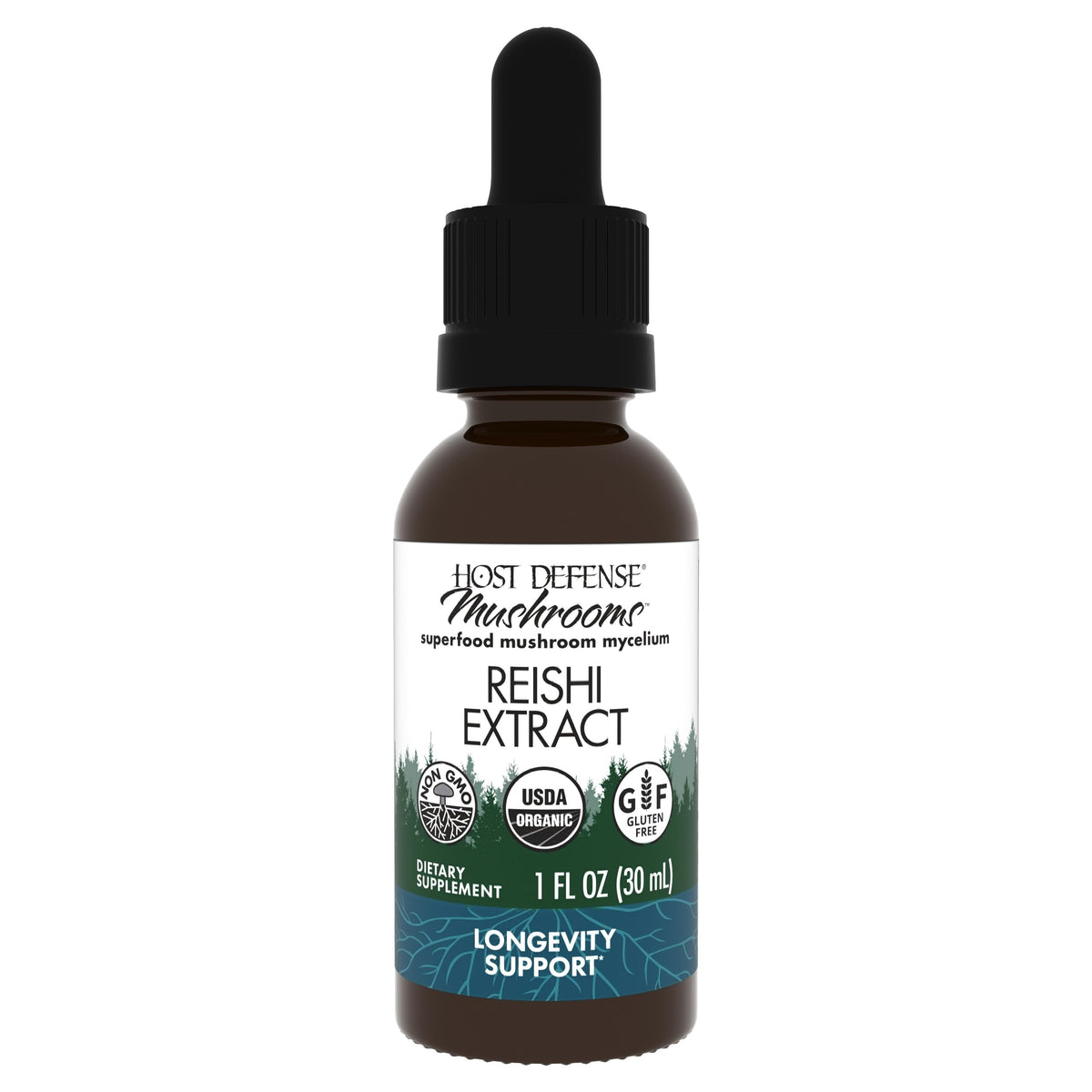 Host Defense Reishi Extract 1 oz bottle