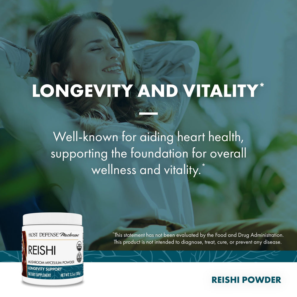 Host Defense packaging highlighting immune and heart health benefits