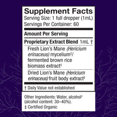 Lion's Mane liquid supplement bottle from Host Defense