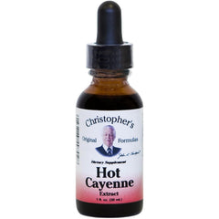 1 fl oz bottle of Hot Cayenne Extract by Christopher's Original Formulas