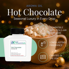 Close-up of premium essential oils in holiday blend