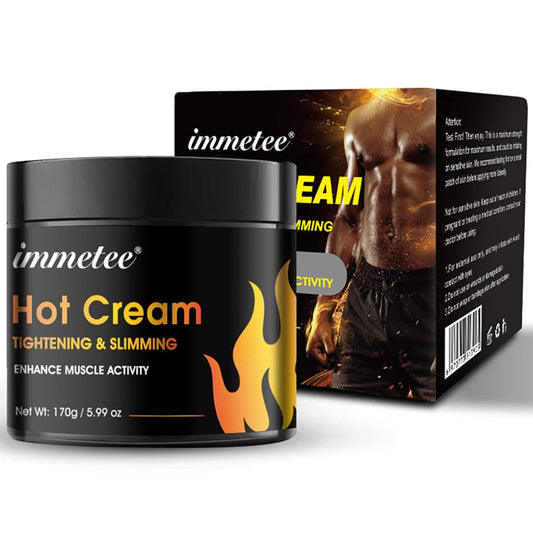Hot Cream Belly Fat Burner bottle on white background