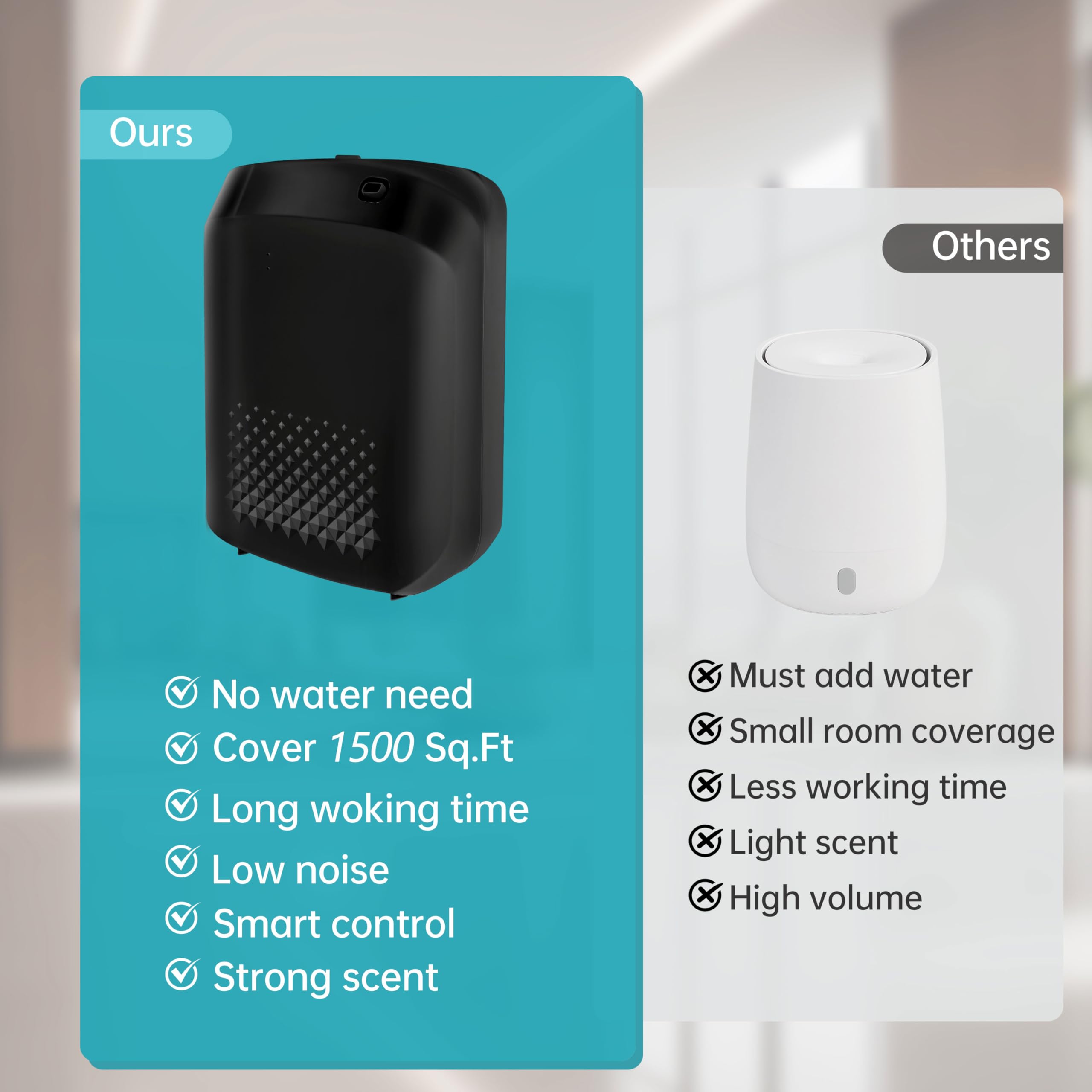 Hotel collection black diffuser with 400ml capacity