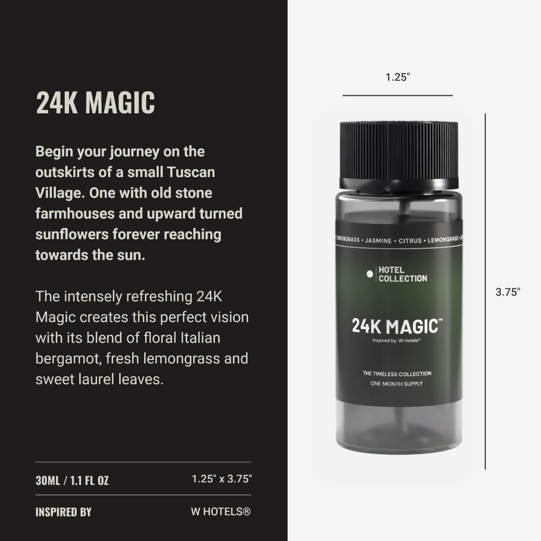 Close-up of Italian Bergamot, Lemongrass and Sweet Laurel notes