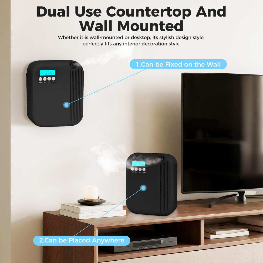 Quiet operation nano-dry mist diffusion