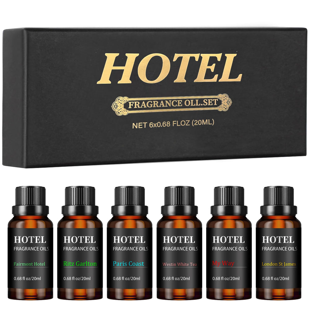 Hotel Collection luxury scent diffuser oils set — assorted fragrances