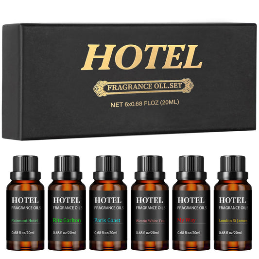 Hotel Collection luxury scent diffuser oils set — assorted fragrances