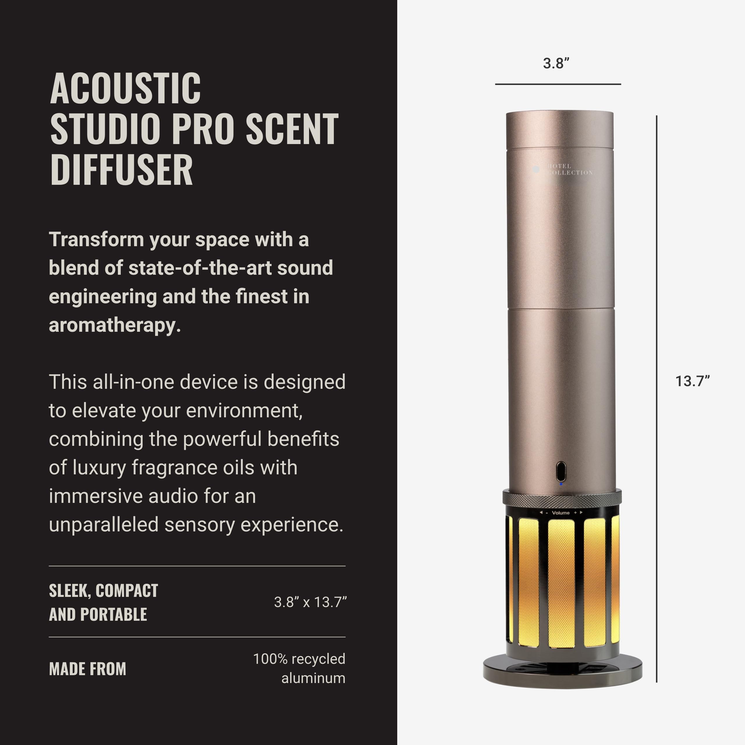 Hotel Collection Pro Pod bottle in use with compatible scent diffusion for easy setup
