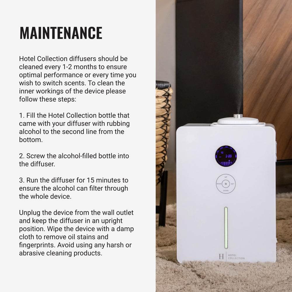 Hotel Collection Villa Scent Diffuser programmable timer for flexible scenting