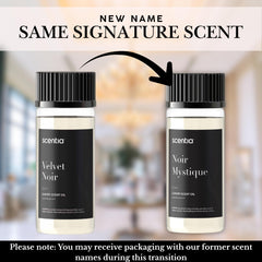 Noir Mystique diffuser oil bottle with packaging