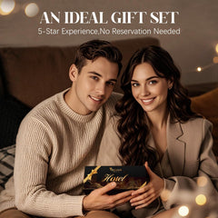 Gift set packaging with six fragrance oil bottles