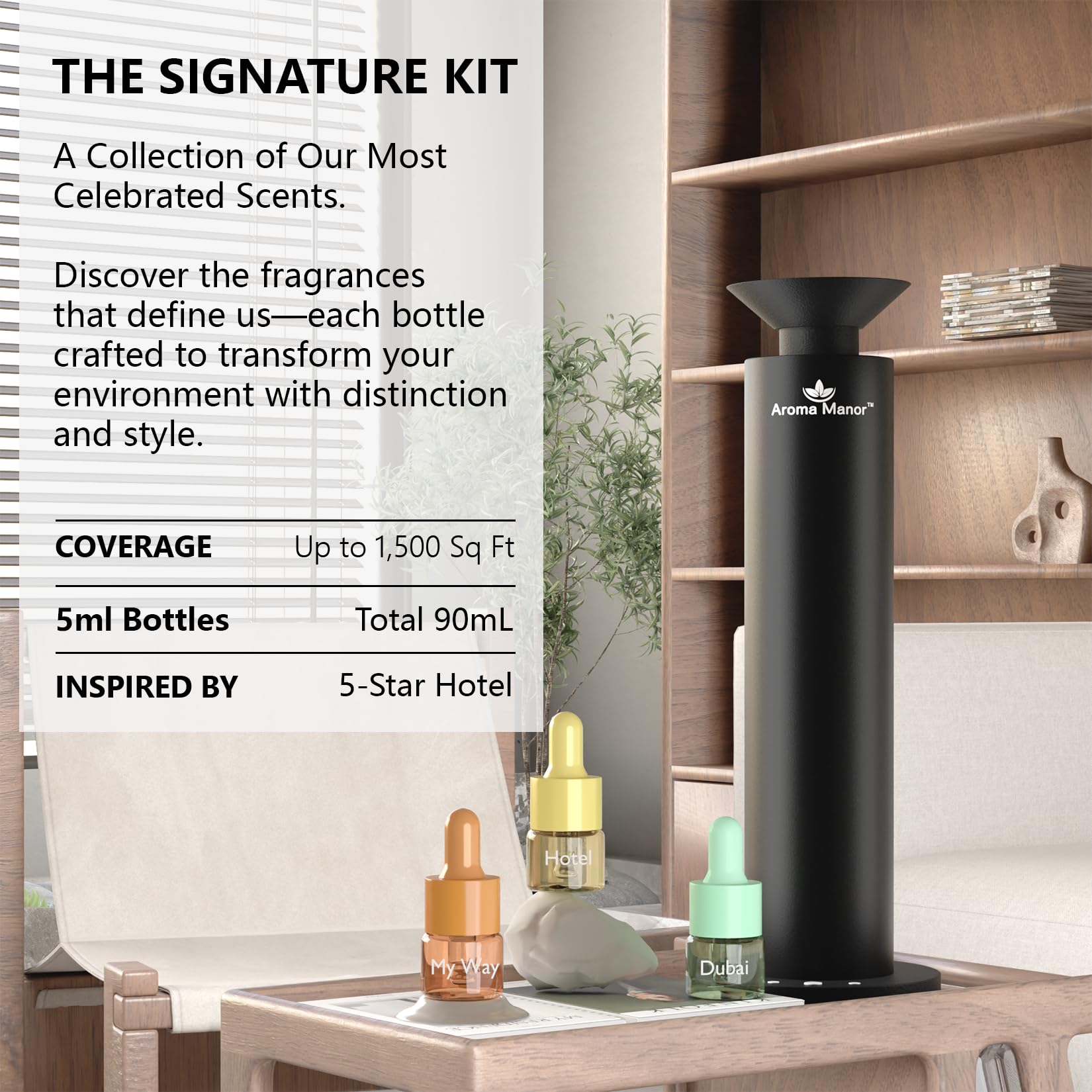 Assorted diffuser oil bottles in Gift Set