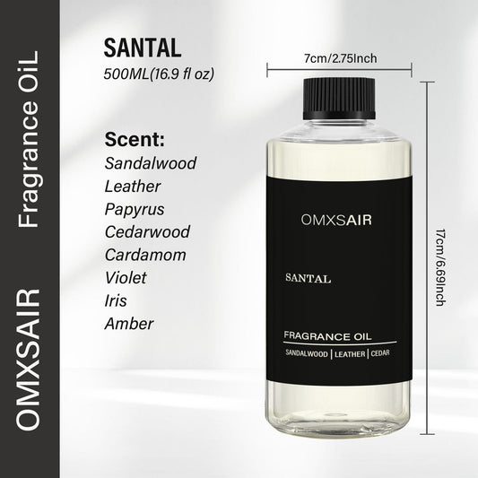 Close-up of the diffuser oil bottle with label