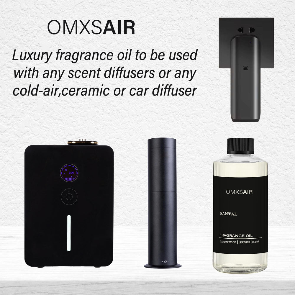 Aromatherapy diffuser emitting warm Santal blend scent