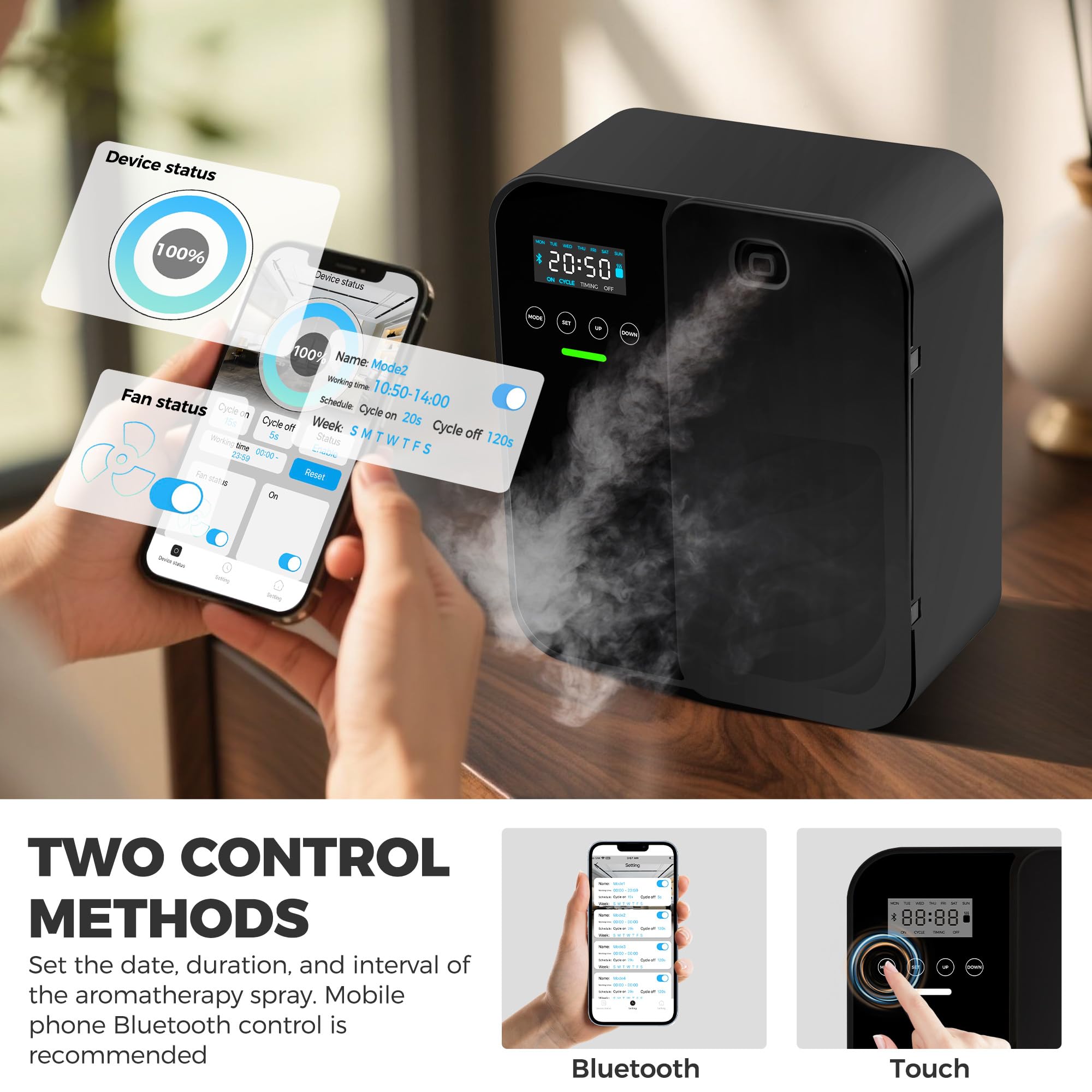 Bluetooth remote control for diffuser