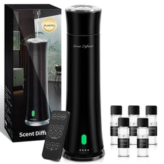 Hotel Scent Diffuser Starter Kit in black, 11-inch tower